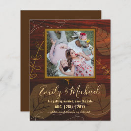 BUDGETPHOTO Bröllop spara datum Boho Abstrakt