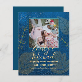 BUDGETPHOTO Bröllop spara datum Boho Abstrakt