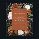 Budgetplan för blommigt av rustik elegant flygblad<br><div class="desc">Budgeterad inbjudan till blommigt med rustiska vattenfärger. Med vackra naturliga,  terracotta,   rosa,  svart och sage grönt pampas gräseucalyptus vattenfärgdetaljer. Den här moderna bröllopsinbjudan kommer säkert att sätta stil för din stora dag.</div>