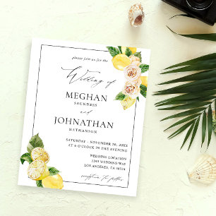 Budgetpost Blommigt Bröllop Flygblad