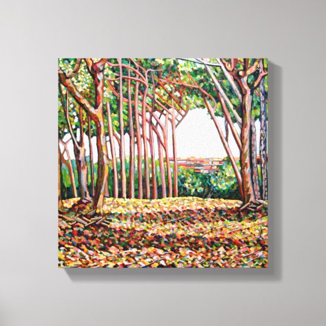 Budgetpost Träd 2009 Canvastryck (Framsida)