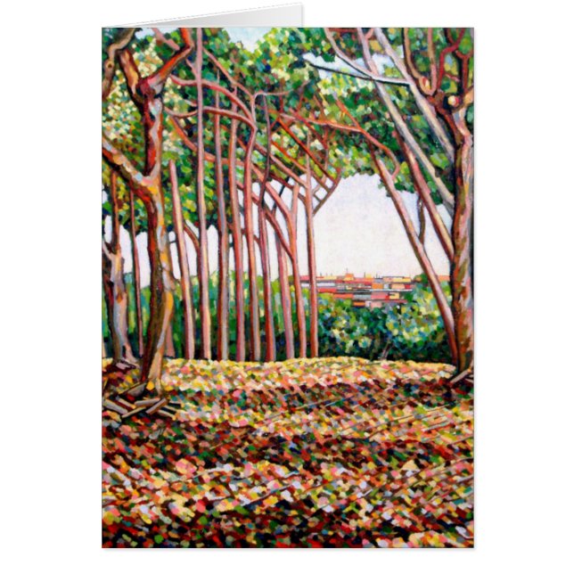 Budgetpost Träd 2009 Hälsningskort (Framsidan)