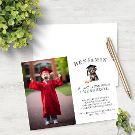 Budgetprochool Grad-inbjudan - Skrafy Puppy