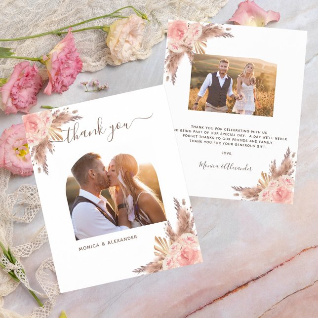 Budgetprydnadsgräs foto bröllop tack (Skapare uppladdad)