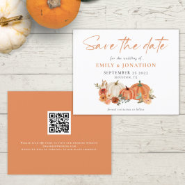 Budgetpumpor Blommigtar QR Fall Bröllopsdatum Spar