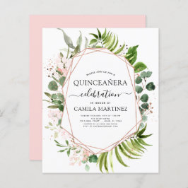 BudgetQuinceanera Eucalyptus Ro Guld Geometric