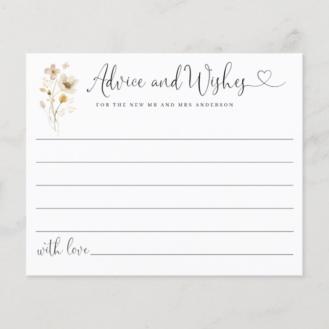 Budgetrådgivning Önskemål Wildblommor Blommigt Ele (Framsida)