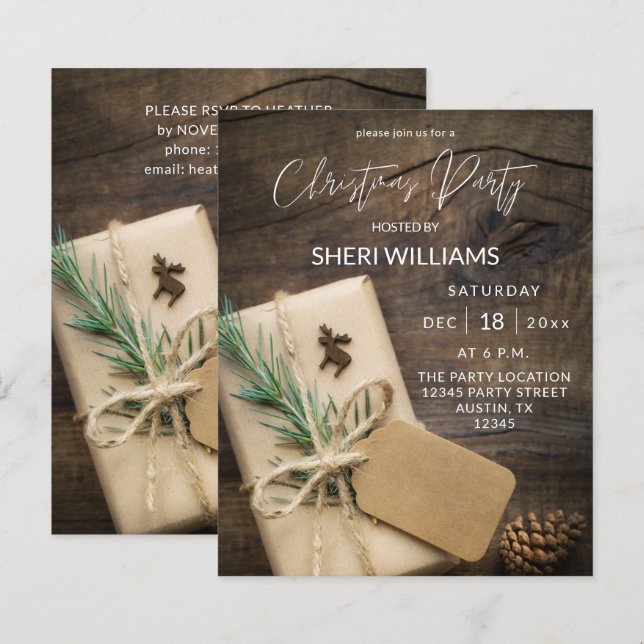 Budgetrenare och nuvarande jul Party 2 (Fram/baksida)