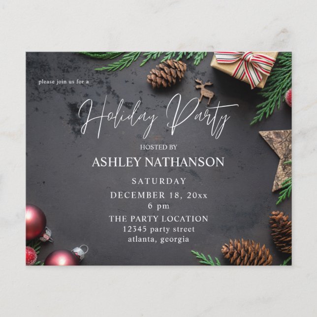 Budgetrener & Gräs Rustic Julfest Flygblad (Framsidan)