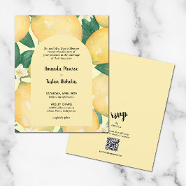 Budgetrubriker Bröllop alla i ett Inbjudningskort