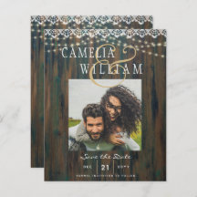 BUDGETRUSTIK LJUS SNÖRE PHOTO Bröllop Spara