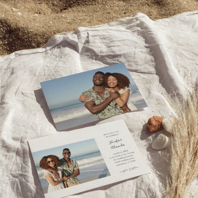 Budgetsida två fotokalligrafi Bröllop (Skapare uppladdad)