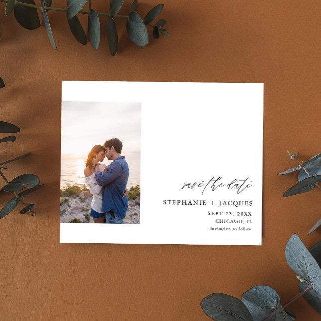 Budgetsida V fotomodern Spara datum Flygblad (Skapare uppladdad)