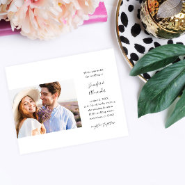 Budgetsidofotokalligrafi Bröllop Flygblad