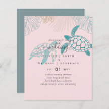 BUDGETsköldpaddor Bröllop Modern Line Art