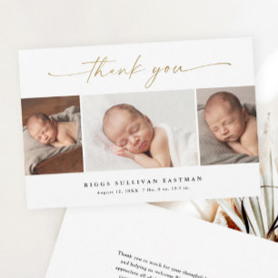 Budgetskript 3 Tack för meddelande om Photo Baby