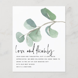 Budgetskript Eucalptus Newlyed Photo Tack