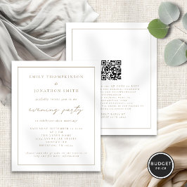 Budgetskript Guld i kväll Bröllop i kväll Inbjudan