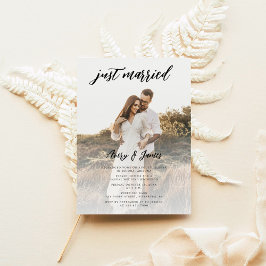 Budgetskript Ny gifta Photo Bröllop Elopement Flygblad