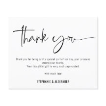 Budgetskript QR-kod 3 foton Bröllop Tack