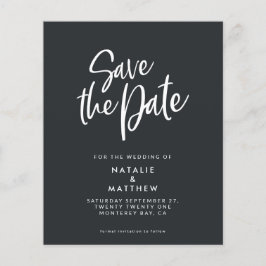 budgetskript spara datumet bröllop meddelande flygblad