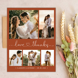 Budgetskriptfotot Bröllop Tack-vykort Vykort