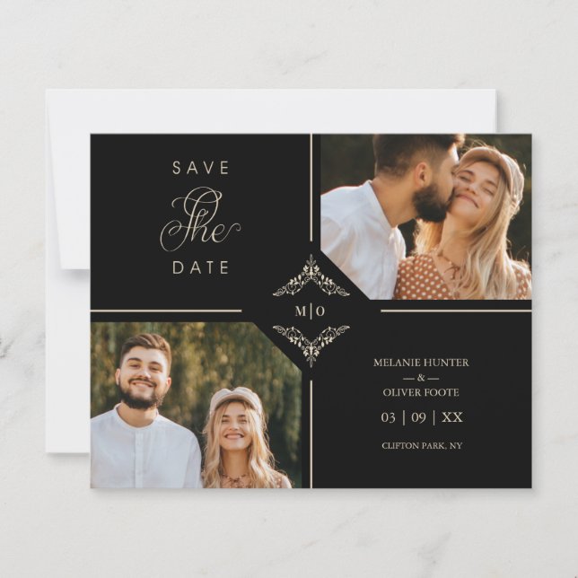 Budgetsofistikerat Bröllop Initialer (Framsida)