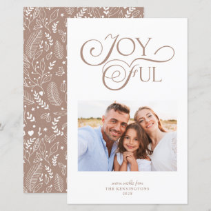 Budgettaupe Tan Mönster Glatt julfoto