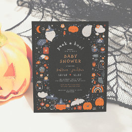 Budgettoppar en Boo Cute Black Halloween Baby Show
