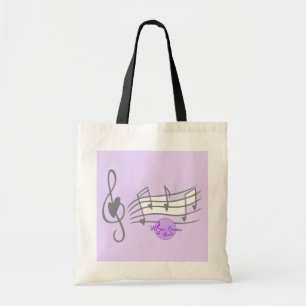 BudgetTote för MoonDreams Musik noter Tygkasse