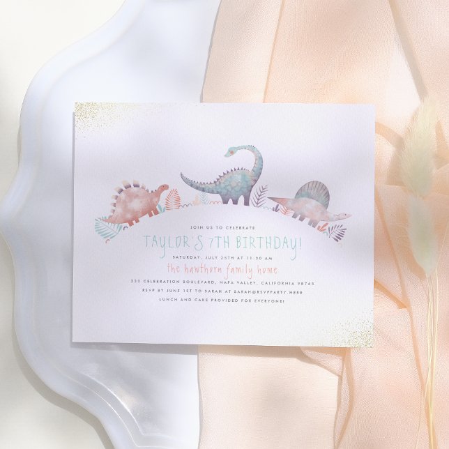 Budgetturkos och Guld Girl Dinosaur Birthday (Skapare uppladdad)