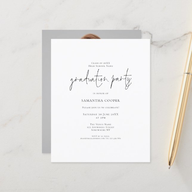 Budgettypografi - inbjudan till fotogrupp (Fram/Back In Situ)