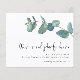 Budgetväg börjar här Eucalyptus Förlovning