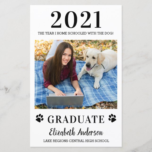 Budgetvänlig Photo Home School Hund Studenten (Framsida)