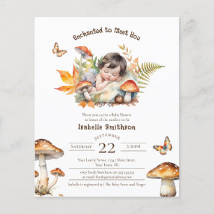 Budgetvänlig saga Fairy Fall Woodland Baby Shower