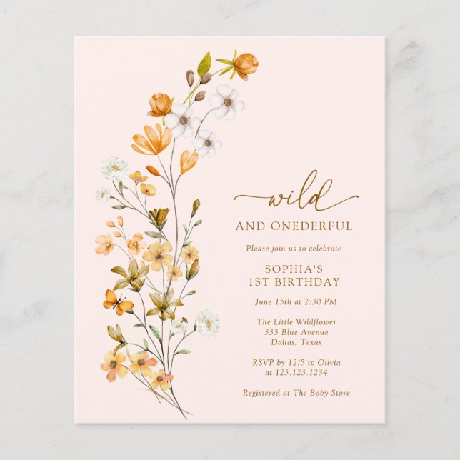 BUDGETVild och inbjudan till anbudsgivare 1:a föde Flygblad (Framsidan)