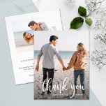 Budgetvittext Bröllop Photo Tack Flygblad<br><div class="desc">Små 4, 5-tums x 5, 6-tums tunna pappra funktioner för foto, ord Tack, namn och bröllop i chic med tackkort på baksidan. 80 lb pappert och ditt val av 3 storlekar. **INGA ENHETER INGÅR. Se till att kontrollera din beställning dubblan innan du lägger till den i din kundvagn eftersom det...</div>