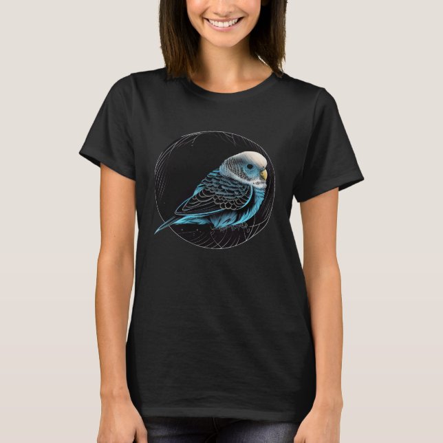Budgie Animal  Wildlife Budgies T Shirt (Framsida)
