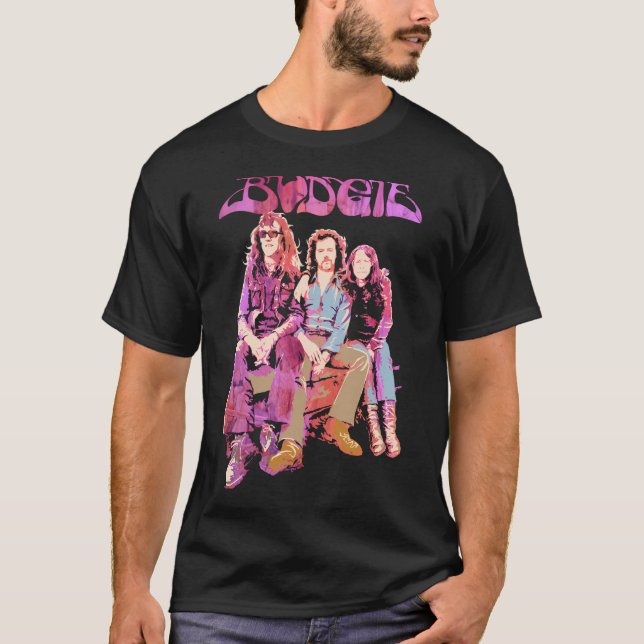 Budgie Band Galna färger T Shirt (Framsida)