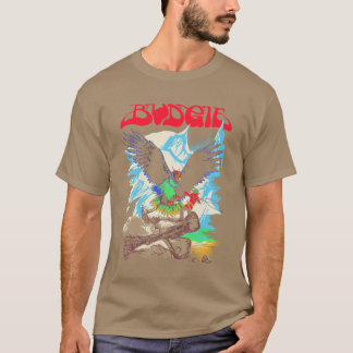 Budgie Band Neverurn Tillbaka på en vän tjej T Shirt