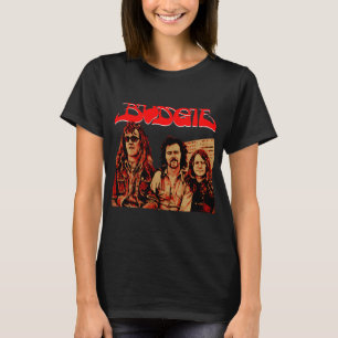 Budgie Bandmedlemmar Klassisk Rock Metal Porträtt T Shirt