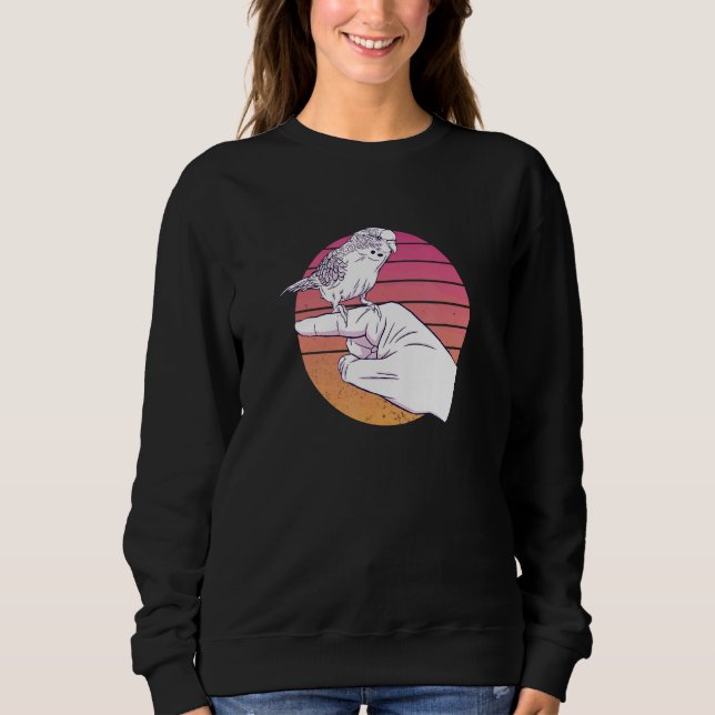 Budgie Bird på Parakeet Pet Finger T Shirt (Framsida)