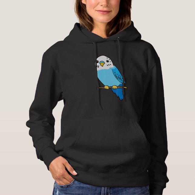 Budgie Bird Parakeet Cute Parakeet Blue T Shirt (Framsida)