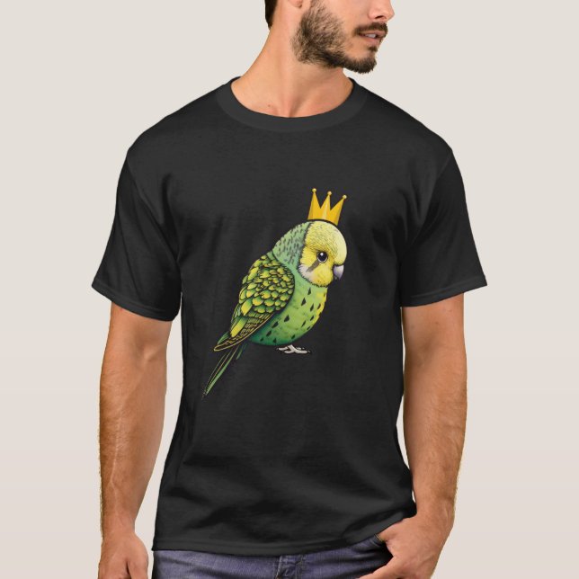 Budgie Bird Parakeet For Budgerigar Owner  1 T Shirt (Framsida)