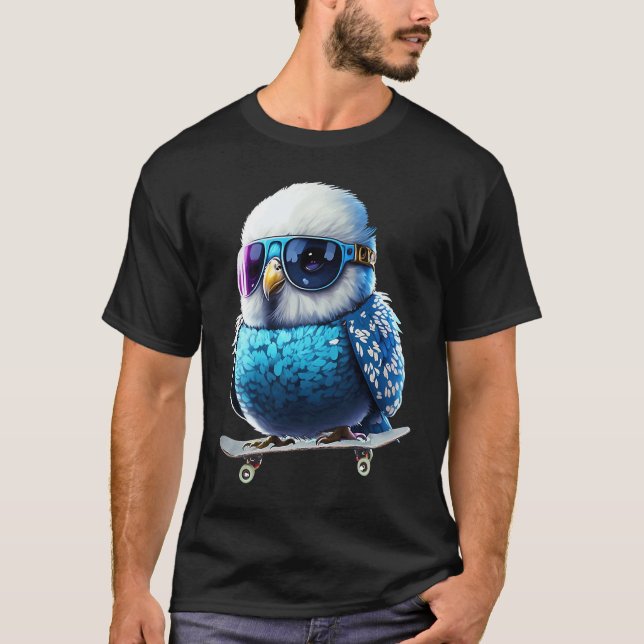 Budgie Bird Parakeet For Budgerigar Owner 2 T Shirt (Framsida)