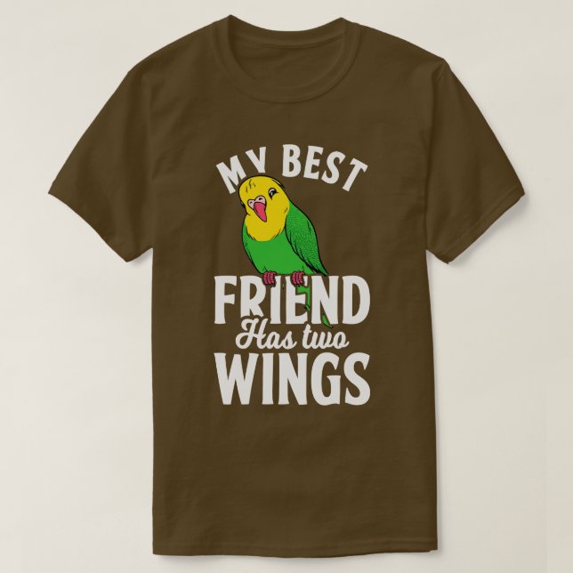 Budgie Bird Pet T Shirt (Design framsida)