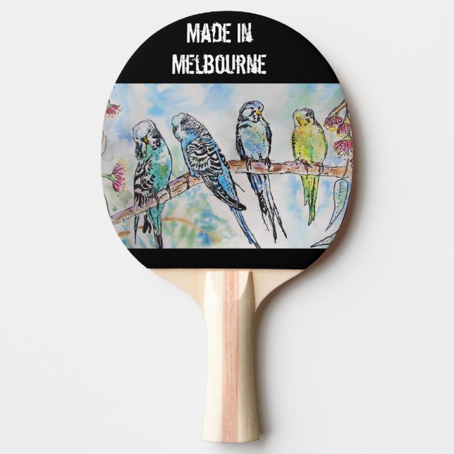 Budgie Budgerigar Bird Made In Melbourne Birds Pingisracket (Framsidan)