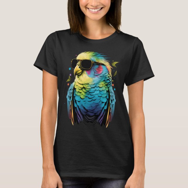 Budgie Budgerigar Parakeet Bird  6 T Shirt (Framsida)