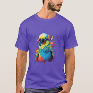 Budgie Budgerigar Parakeet Bird retro T Shirt