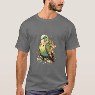 Budgie Budgerigar Parakeet Bird Retro Vintage 80s T Shirt